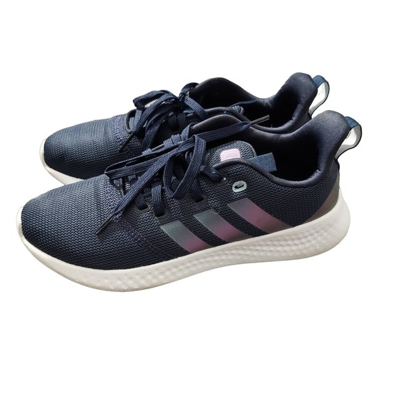 Adidas Womens Sz 8.5 Puremotion GW5035 Blue Running Shoes Sneakers - Picture 2 of 8